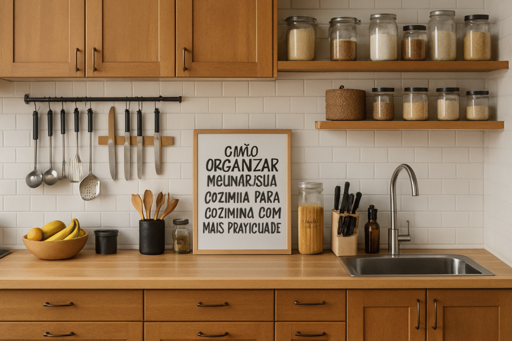 Como organizar melhor sua cozinha para cozinhar com mais praticidade