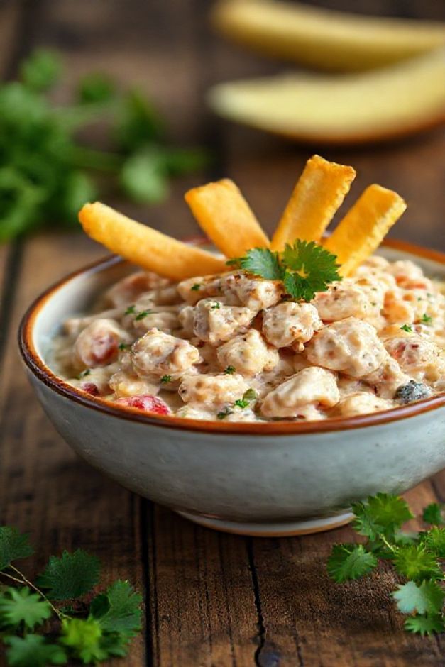 Salpicão de frango cremoso com batata palha crocante e vegetais coloridos - ingredientes para fazer salpicão de frango delicioso