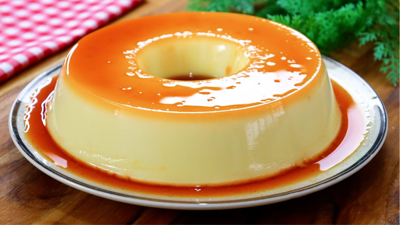 PUDIM SEM OVOS E SEM FORNO