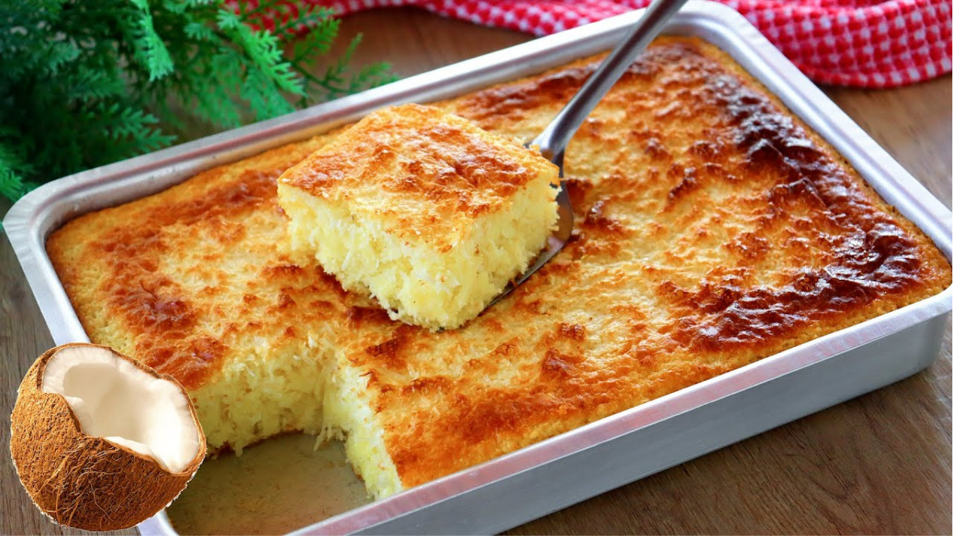 Bolo Cocada Sem Farinha de Trigo