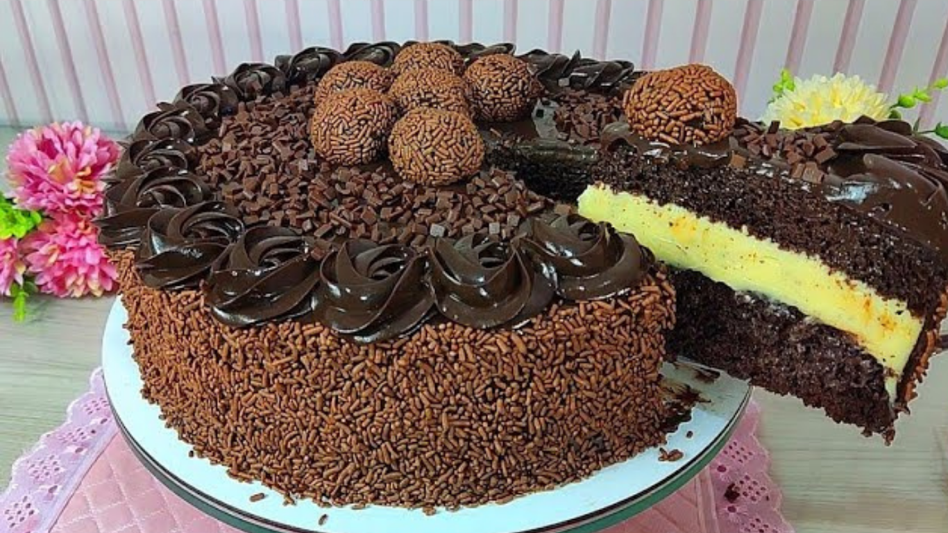 Bolo de Chocolate com Maracujá