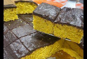 Bolo de Cenoura com a Clássica Casquinha de Chocolate